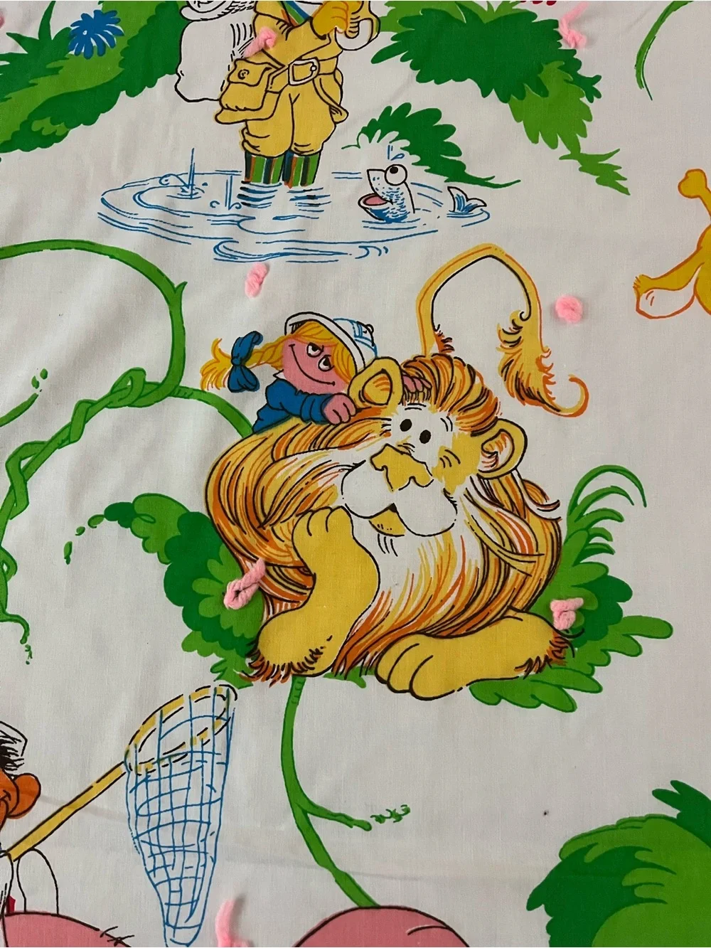 Handmade, Vintage, Sesame Street Safari Quilt